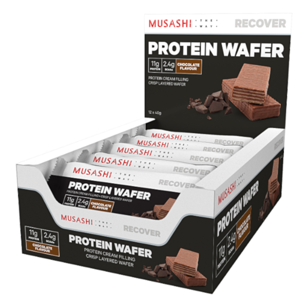 Musashi Protein Wafer Chocolate 40g 12PACK