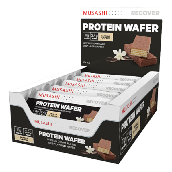 Musashi Protein Wafer Vanilla 40g 12PACK