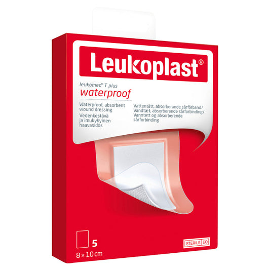 Leuko Leukomed T Plus Sterile Post-op 8cm X 10cm 5 Pack