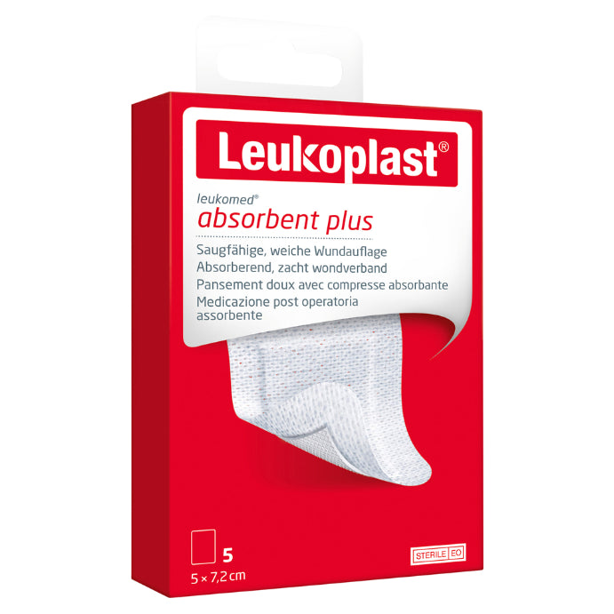 Leuko Leukomed T Plus Sterile Post-op 5cm X 7.2cm 5 Pack