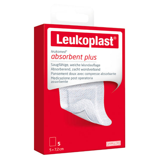 Leuko Leukomed T Plus Sterile Post-op 5cm X 7.2cm 5 Pack