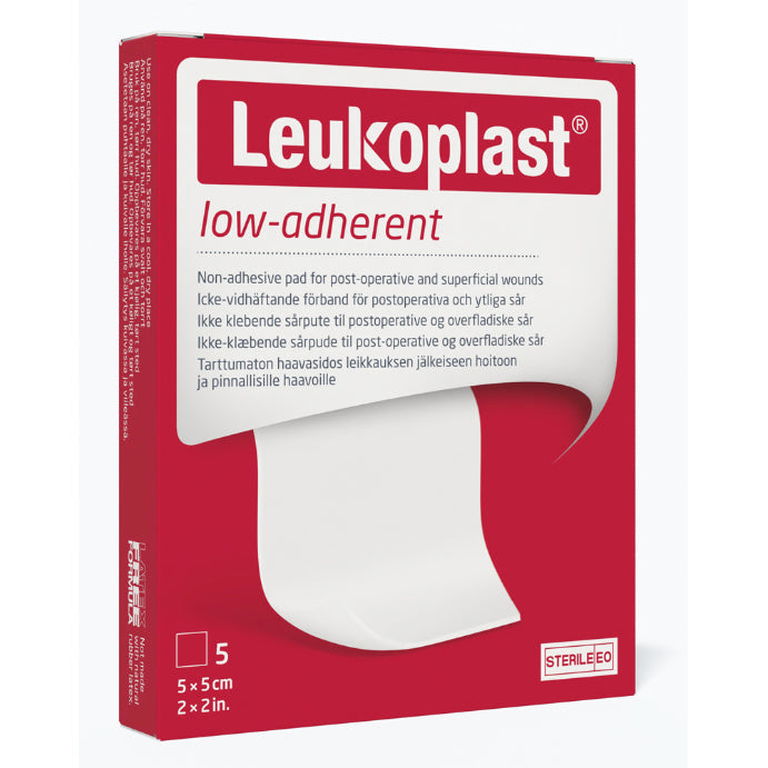 Leukoplast Low Adherent Dressing Sterile 5x5cm Box 5