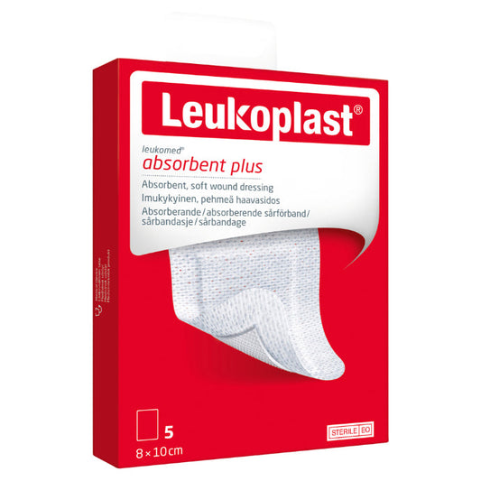 Leuko Leukomed Sterile Post-op 8cm X 10cm 5 Pack