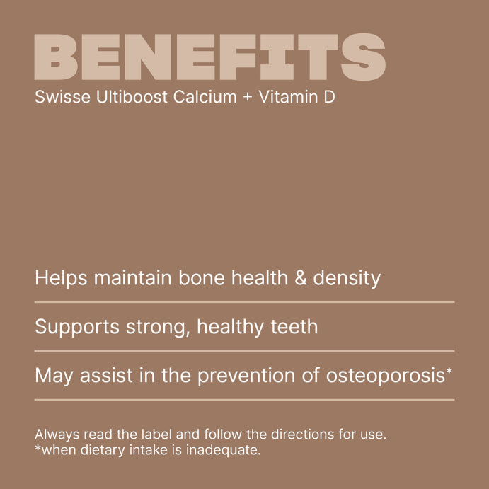 Swisse Ultiboost Calcium + Vitamin D 150 Tablets