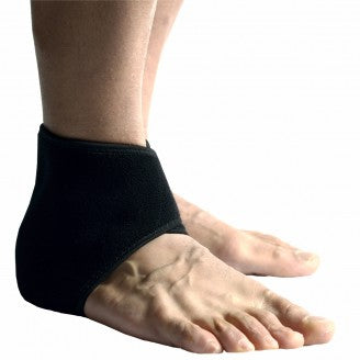 Body Assist One Size Thermal Ankle Wrap Black/beige