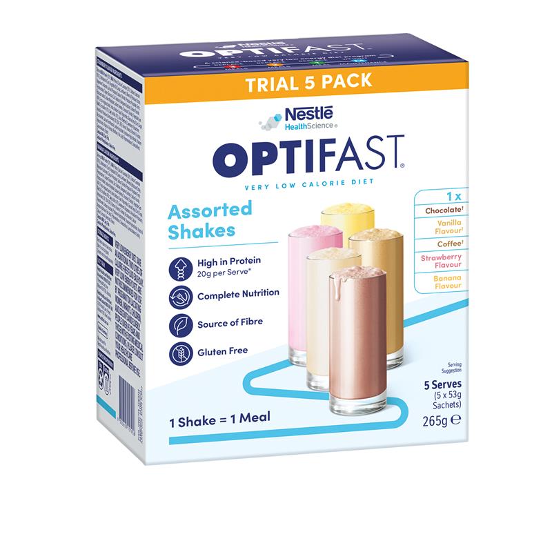 Optifast VLCD Shake Assorted Pack 5 x 53g