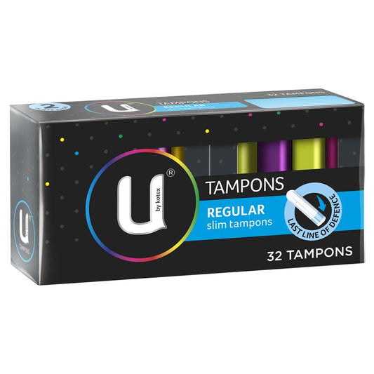 U by Kotex Slim Tampons Regular 32PK