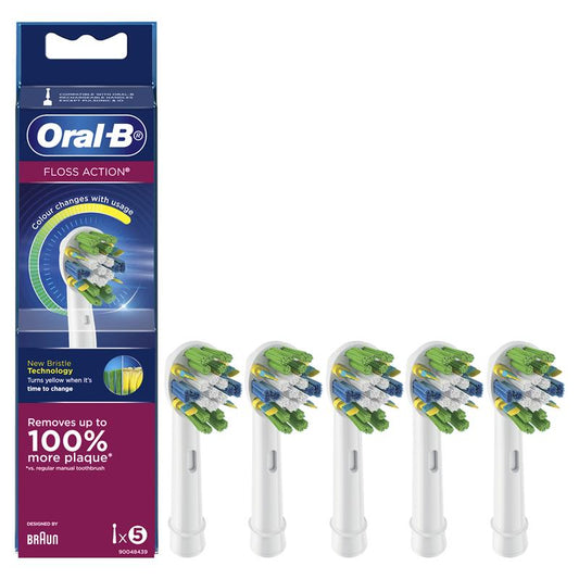 Oral B Power Toothbrush Floss Action Refills 5 Pack