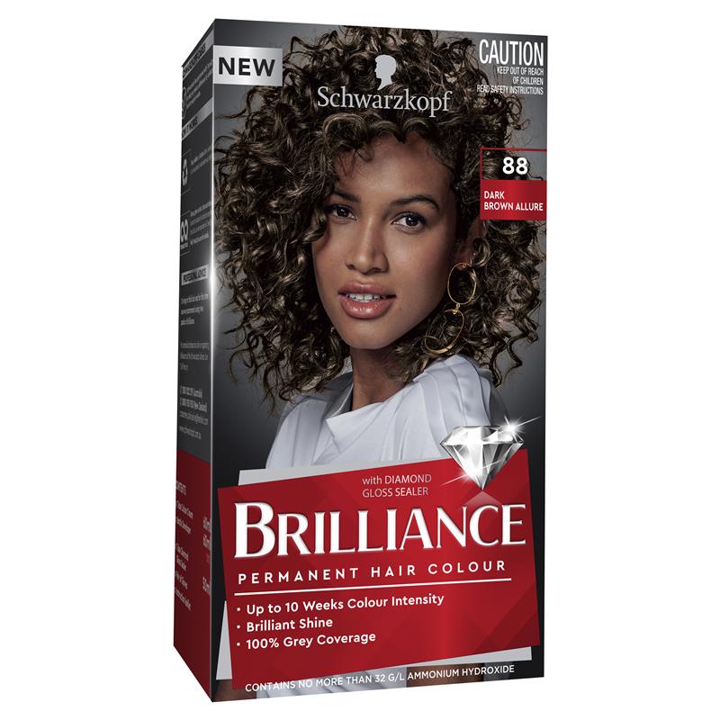 Schwarzkopf Brilliance Permanent Hair Colour 88 Dark Brown Allure