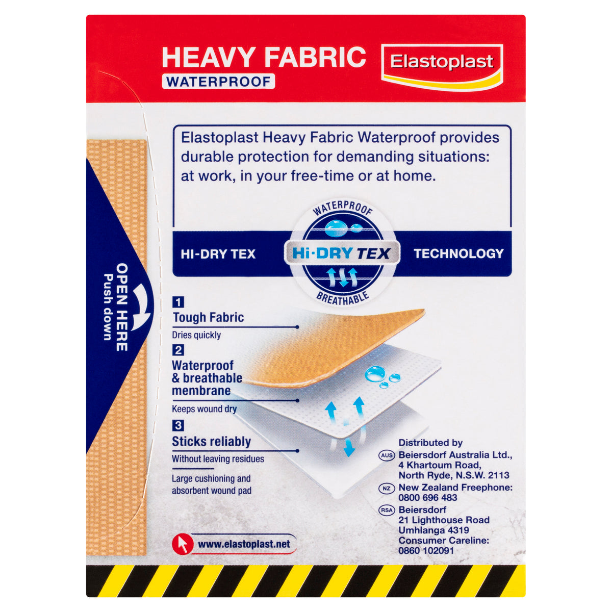 Elastoplast FABRIC Extra Tough Waterproof 16 Pack