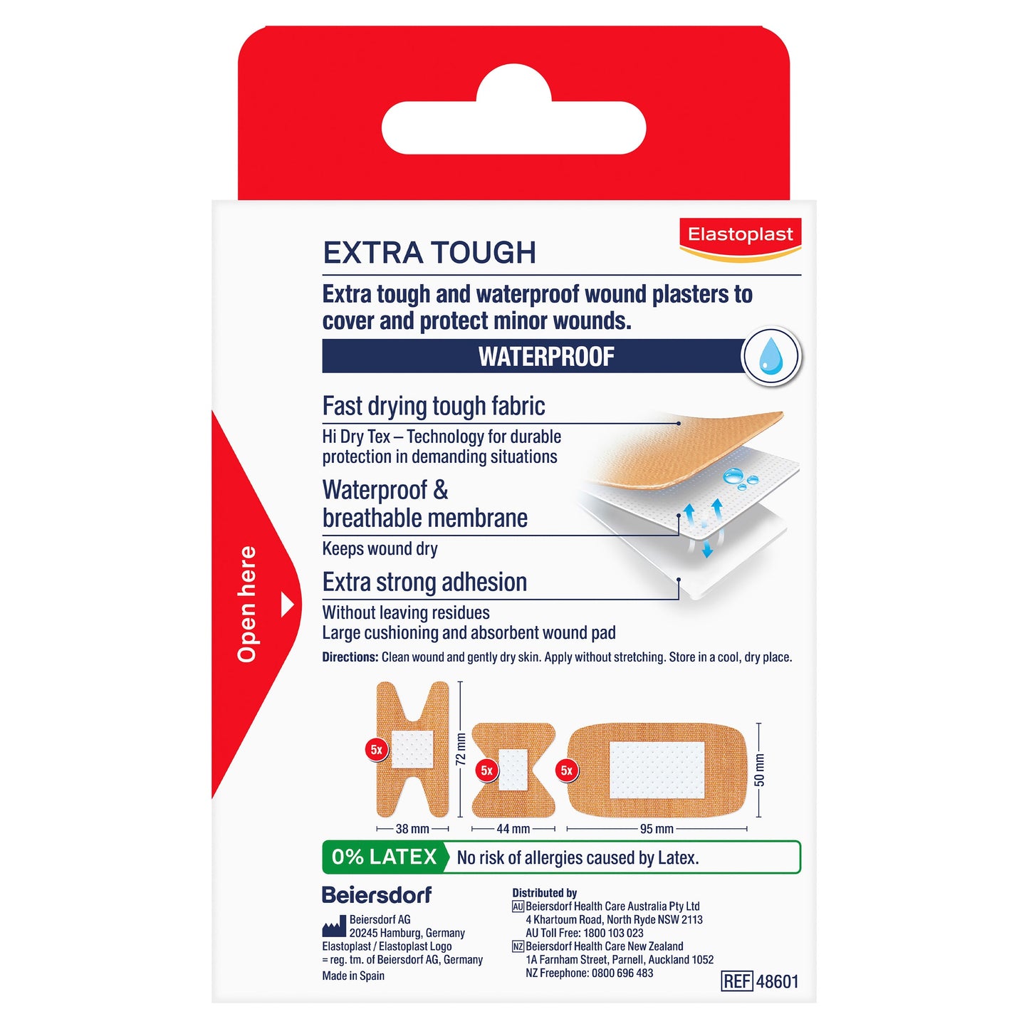 Elastoplast Heavy Fabric Waterproof Plasters Assorted 15 Pack