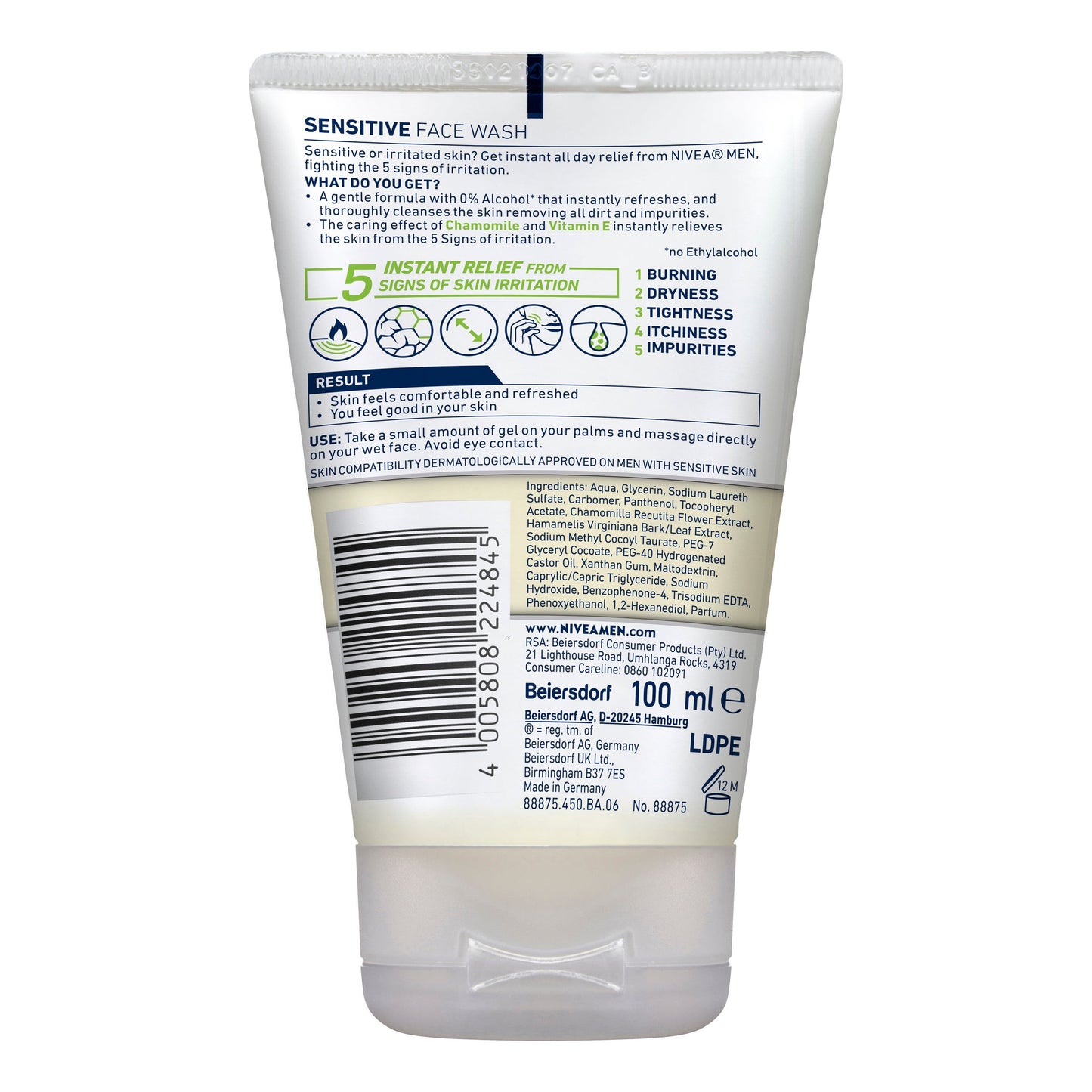 Nivea for Men Face Wash Sensitive 100mL