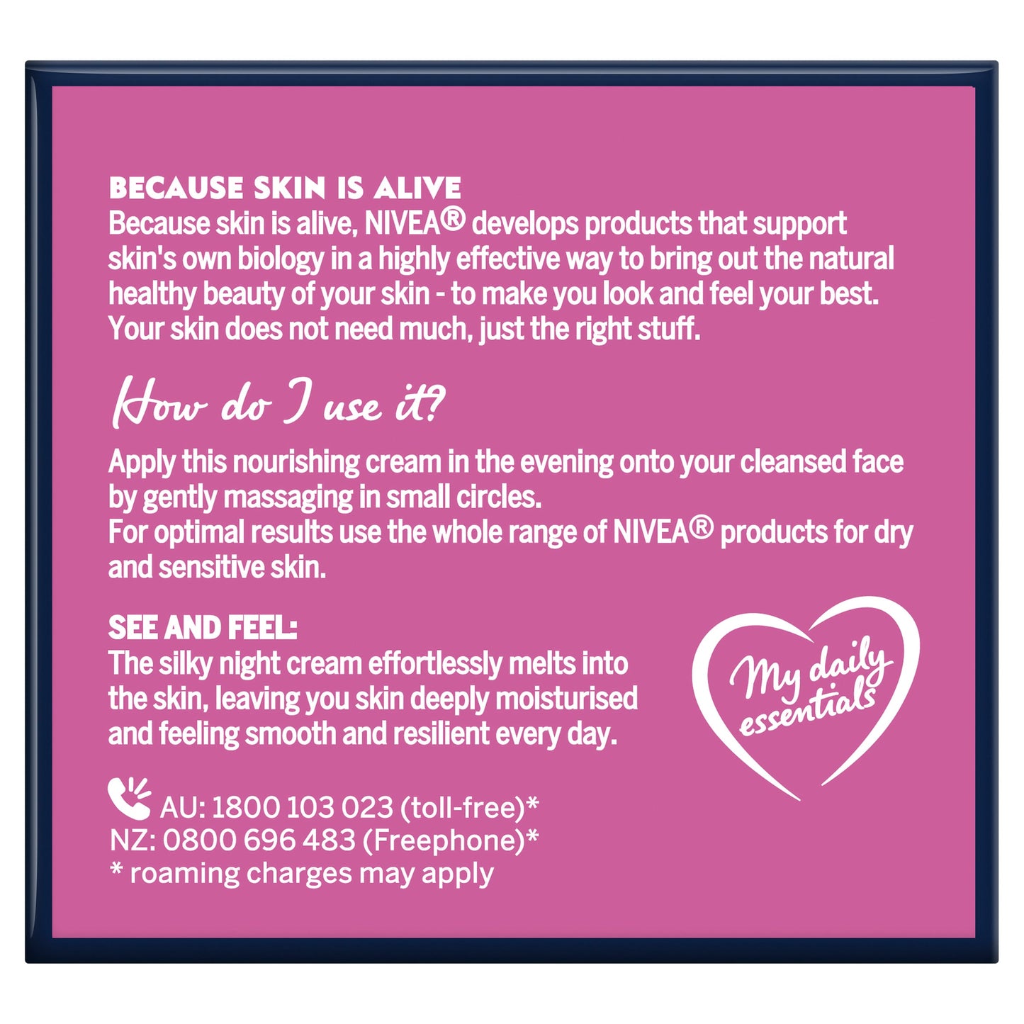 NIVEA Daily Essentials Rich Regenerating Night Cream 50mL