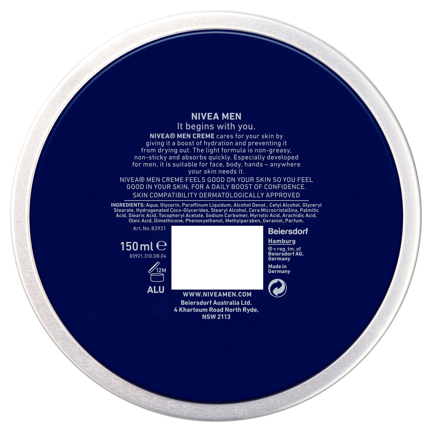 Nivea for Men Creme 150ml