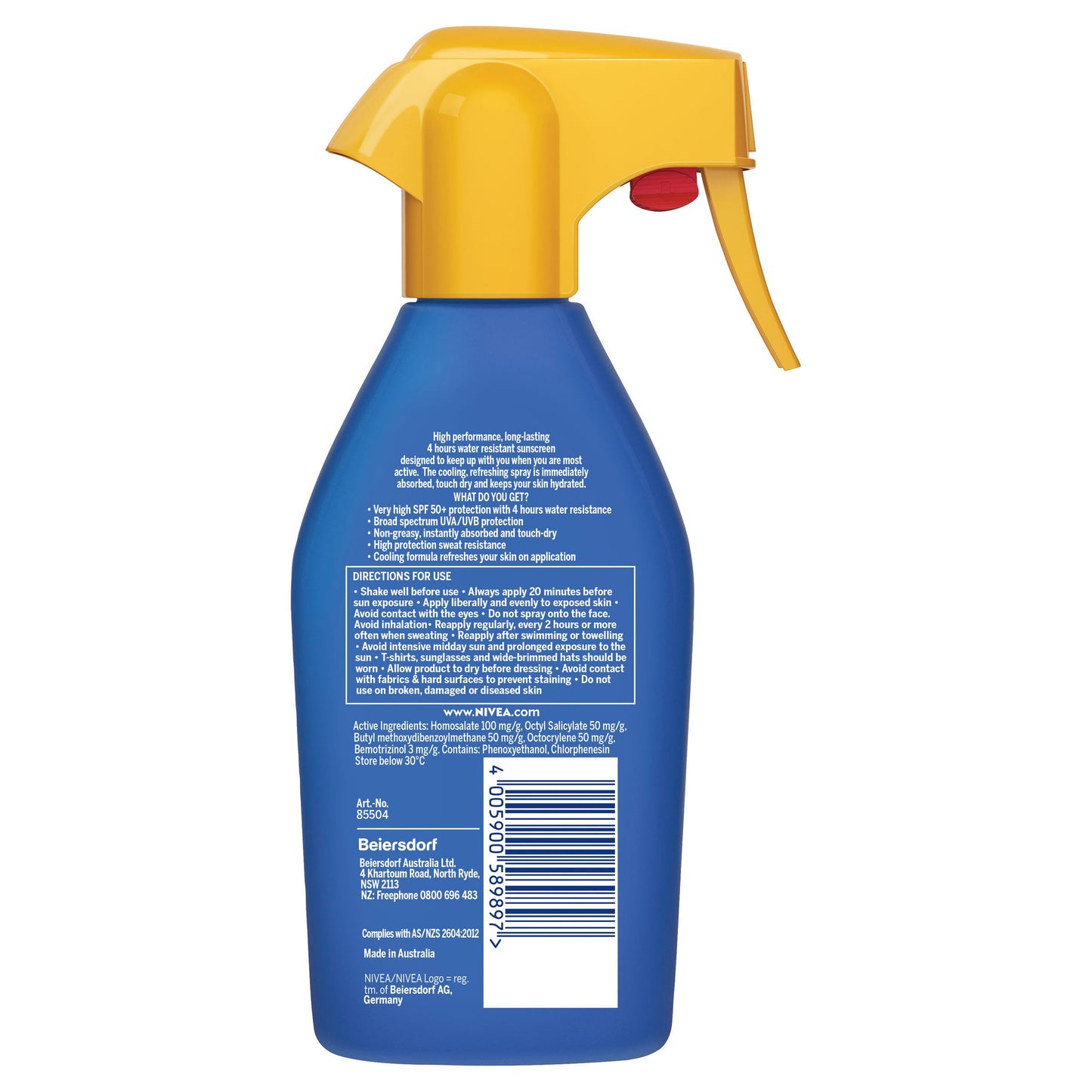 Nivea Sun SPF 50+ Ultra Sport Trigger Spray 300ml