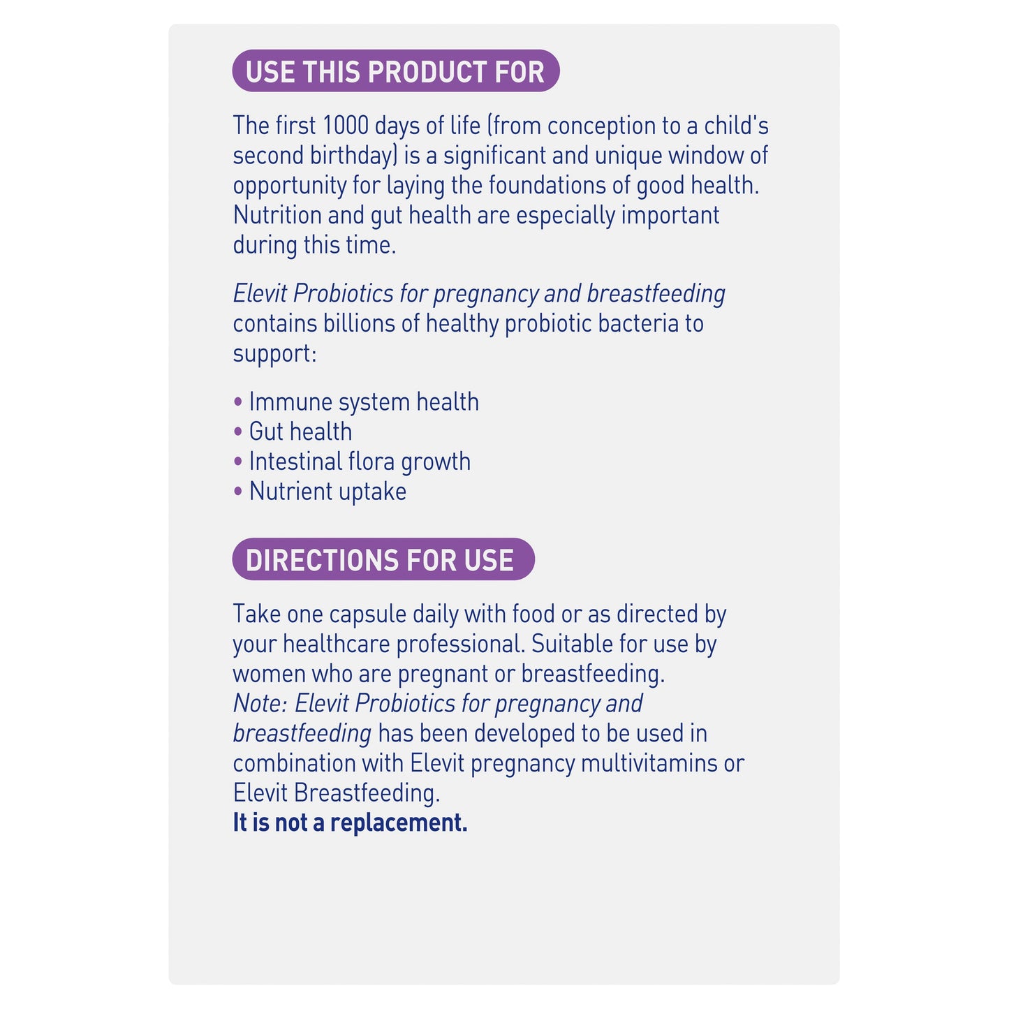 Elevit Probiotics for Pregnancy and Breastfeeding capsules 30