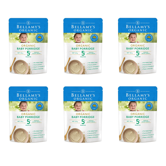 Bellamy's Organic Baby Porridge 125g X6