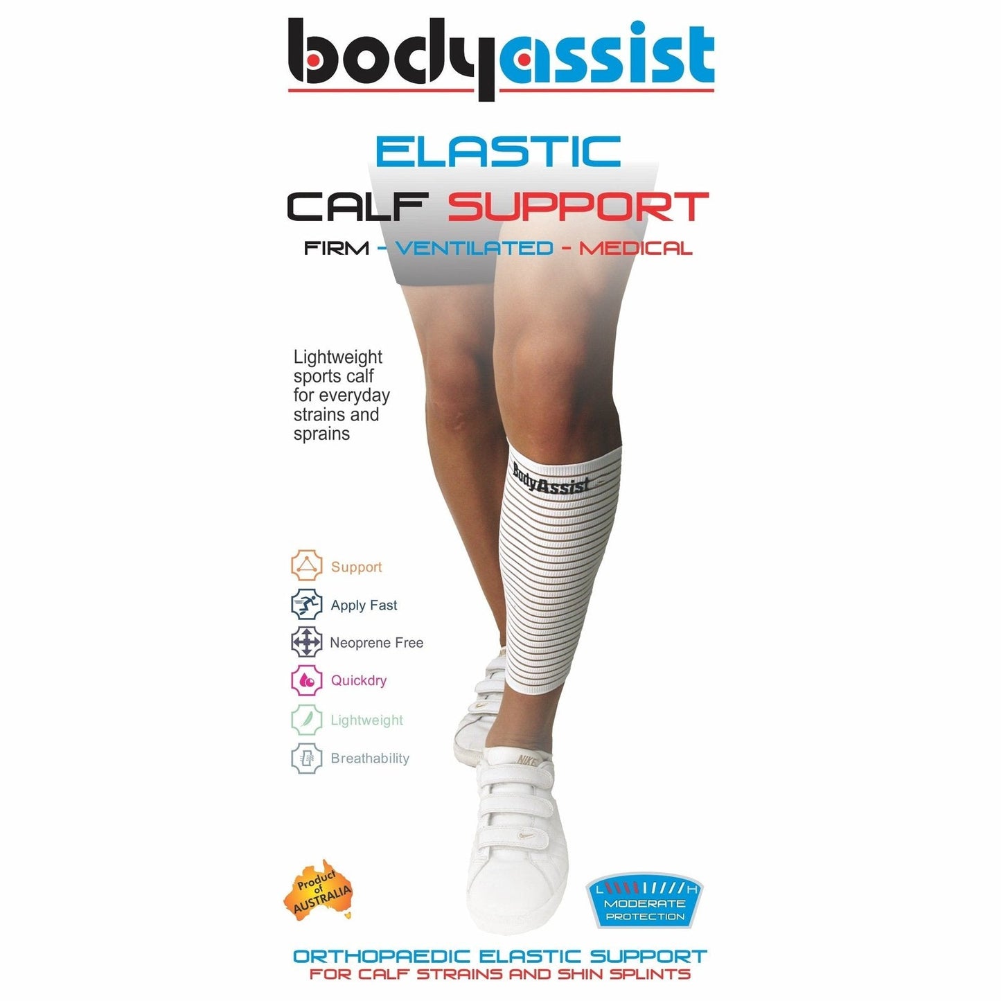 Body Assist Elastic Slip-On Calf Support