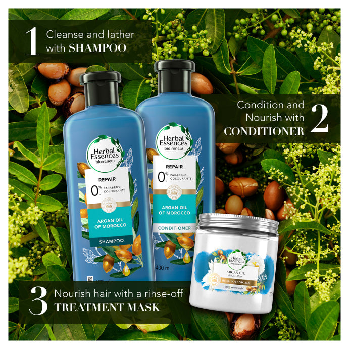 Herbal Essences Bio:renew Argan Oil of Morocco Repair 90% Natural Origin Shampoo 600ml