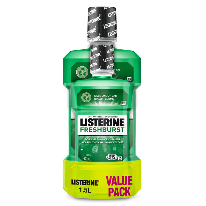 Listerine Freshburst Antibacterial Mouthwash 1l + 500ml
