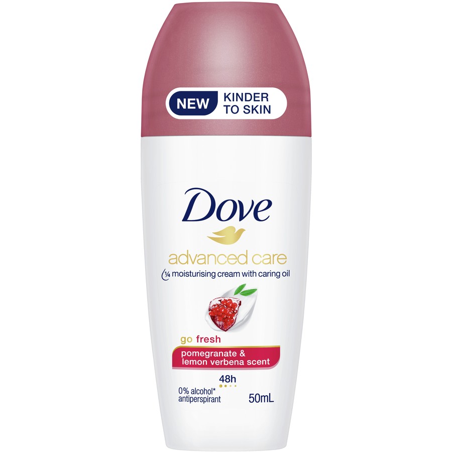 Dove Advanced Care Antiperspirant Roll-On Deodorant Pomegranate and Lemon Verbena 50ml