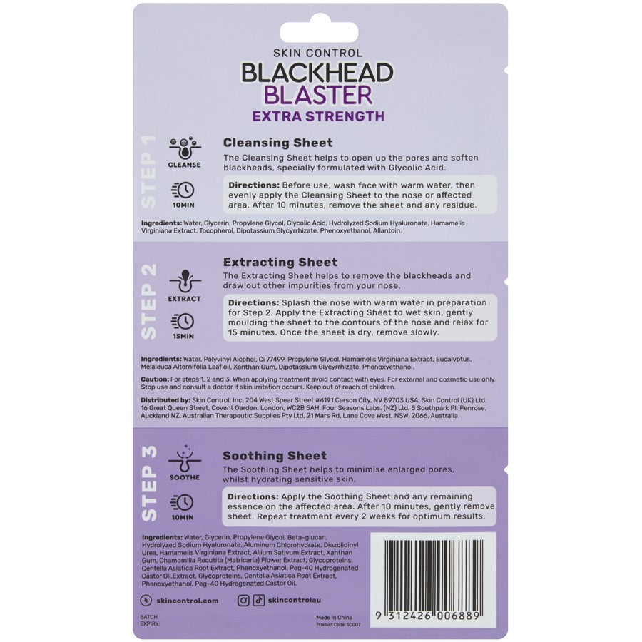 Skin Control Blackhead Blaster Extra Strength with Witch Hazel
