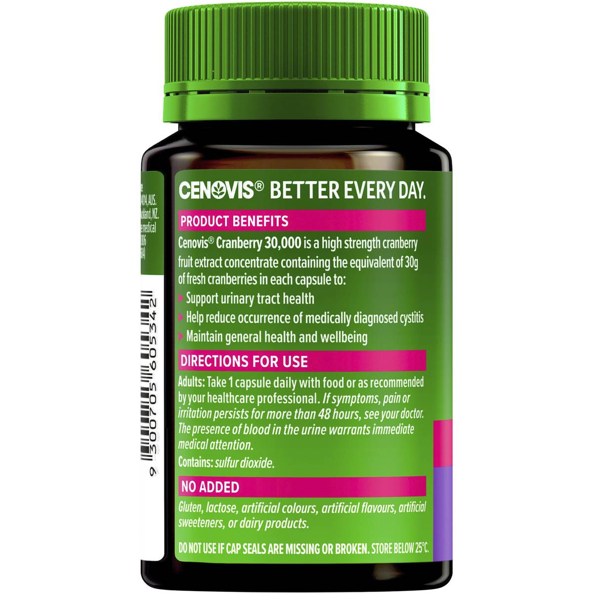 Cenovis Cranberry 30,000 30 Capsules