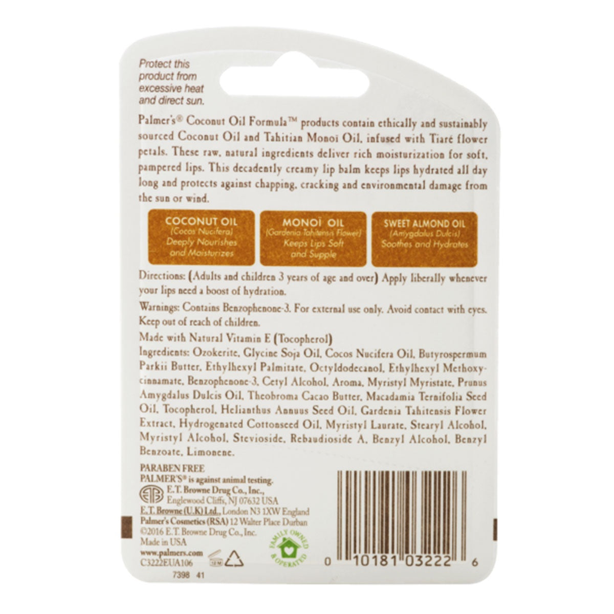 Palmer's Coconut Oil Lip Balm SPF15 - 4g