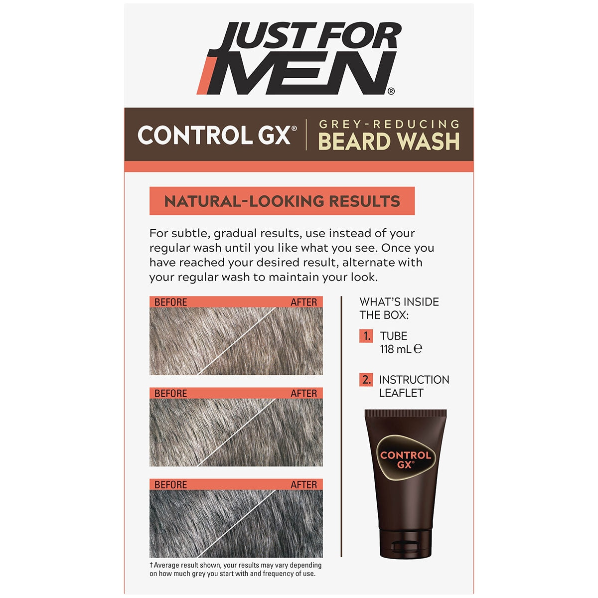 Just For Men Control GX Regular Beard Wash 118ml
