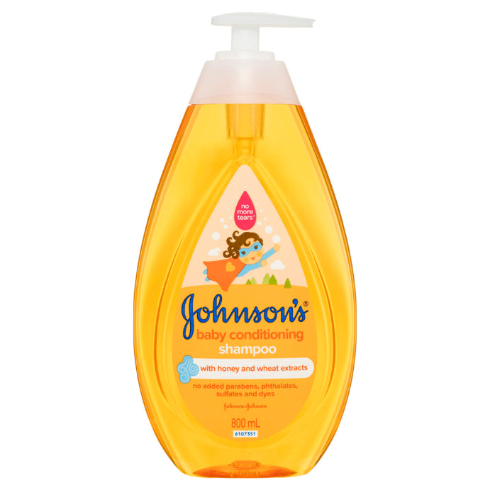 Johnson's 3-in-1 Hypoallergenic Conditioning Baby Shampoo & Cleansing Wash 800ml