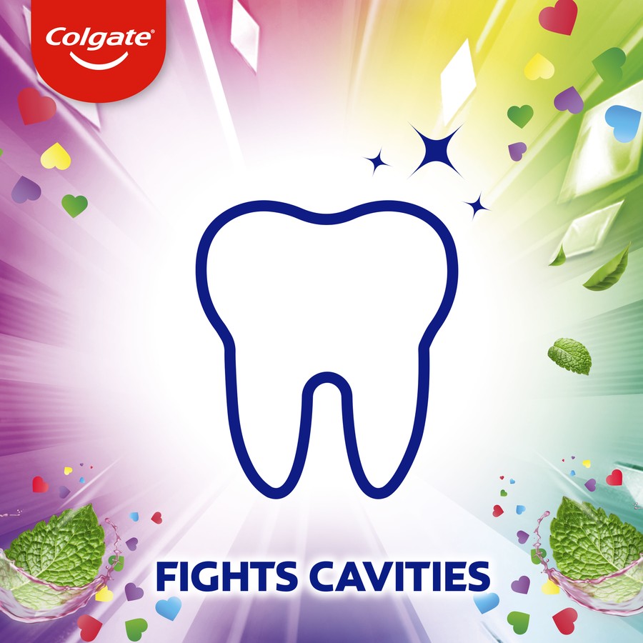 Colgate Max Fresh Toothpaste Rainbow Fresh With Mini Breath Hearts 100g