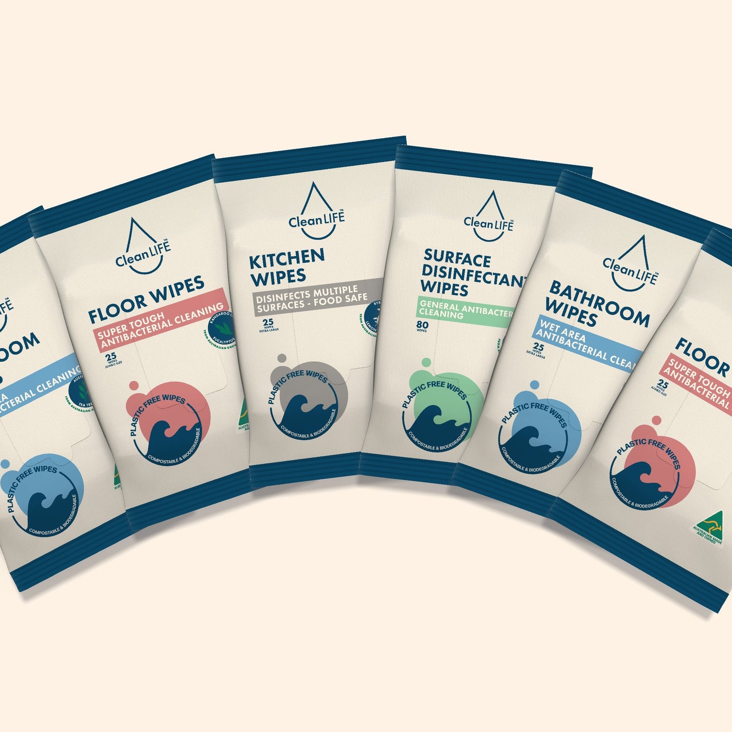 CLEANLIFE Plastic Free Wipes Extra Gentle for Baby and Newborns 80pk