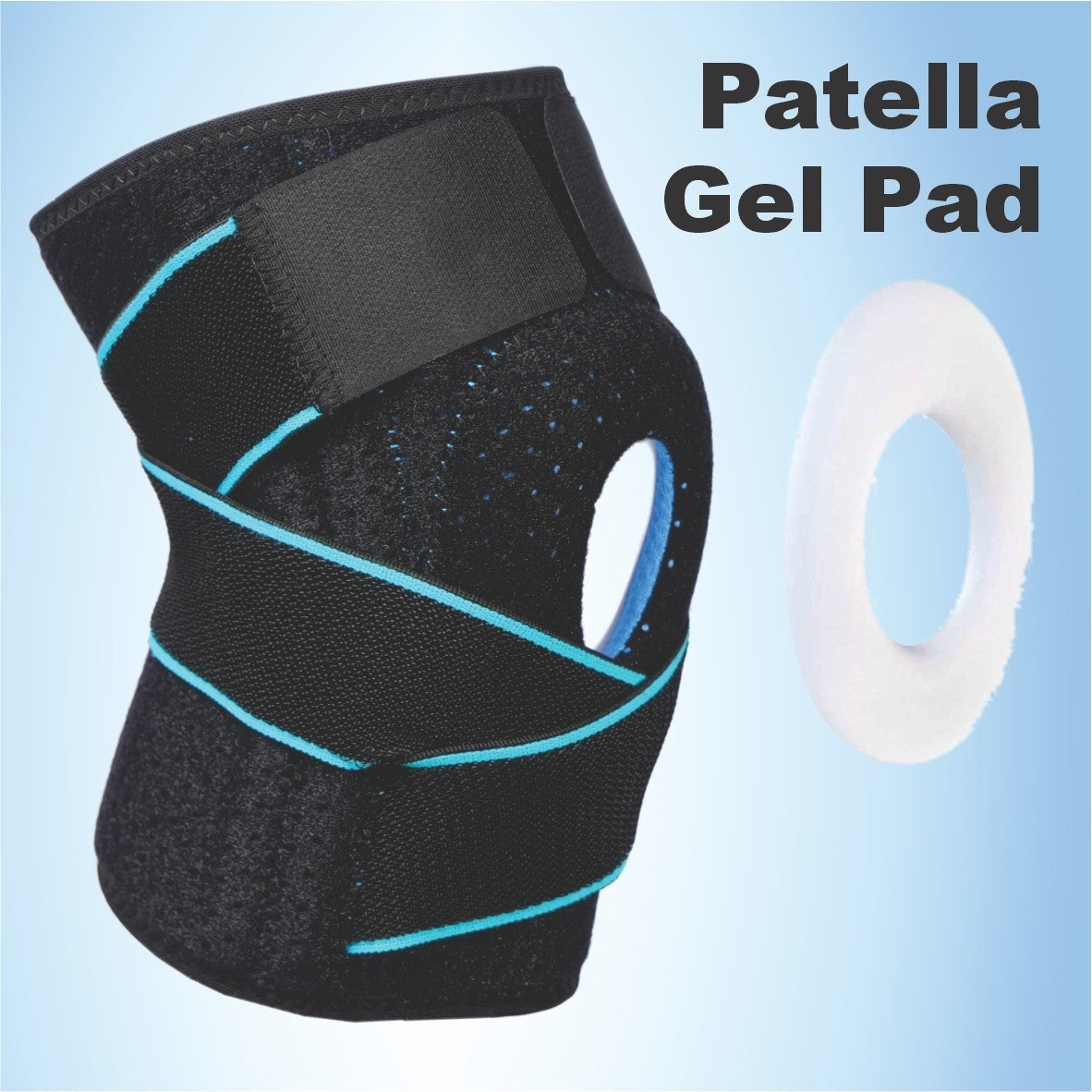 Bodyassist Gel Knee Sports Support With Stability Strap