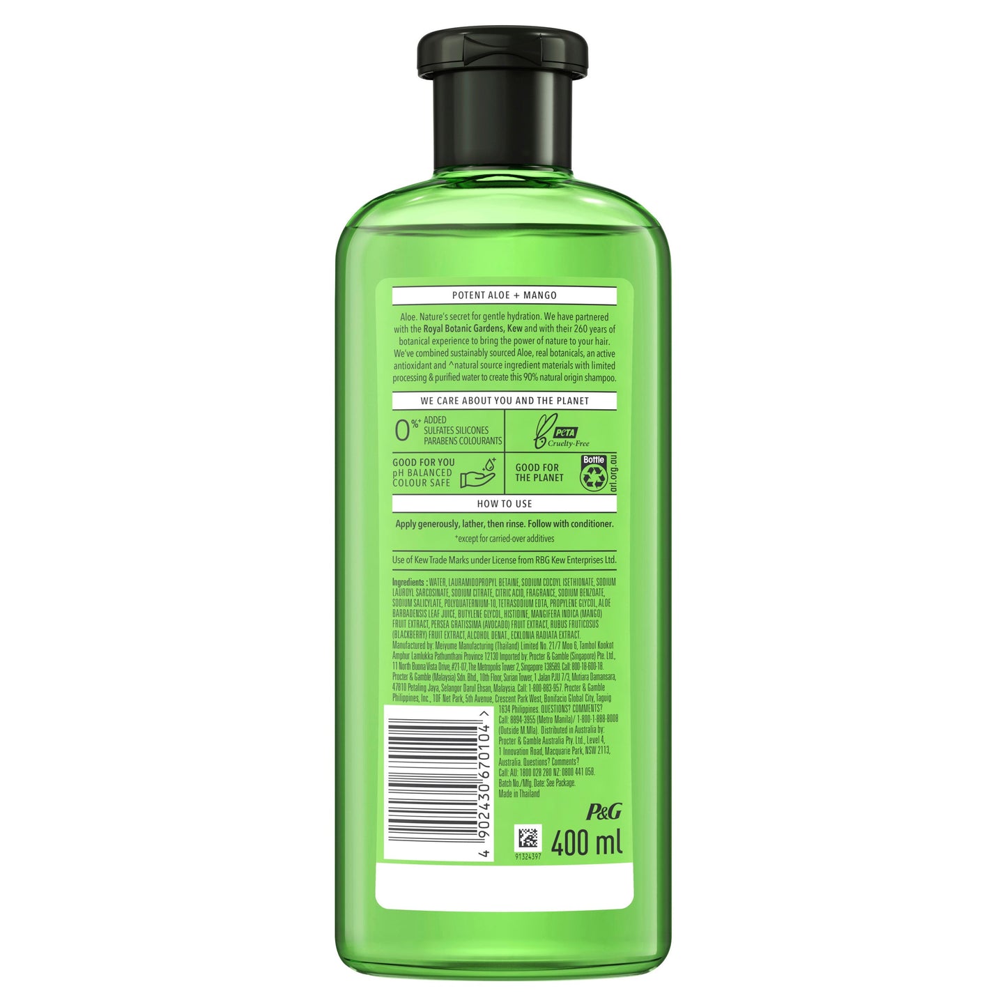 Herbal Essences Potent Aloe & Mango Colour Protect Shampoo 400ml