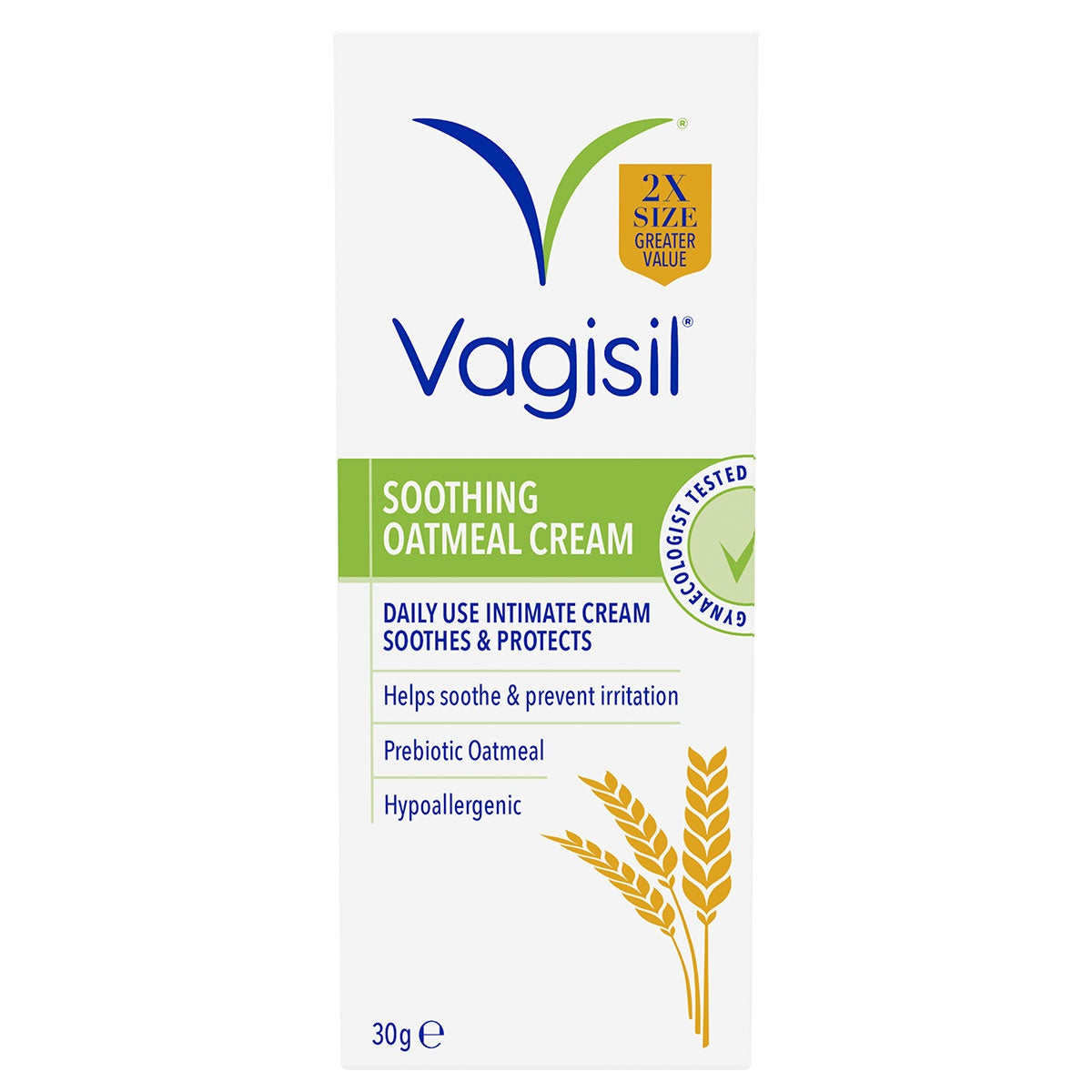 VAGISIL SOOTHING OATMEAL CREAM 30G