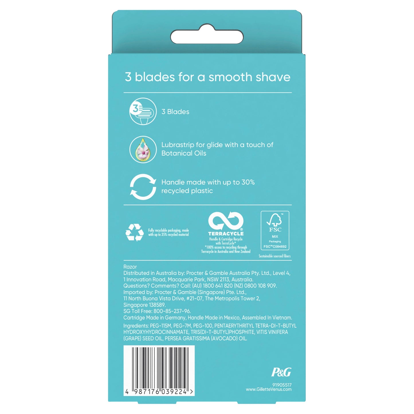 Gillette Venus Smooth Women's Razor