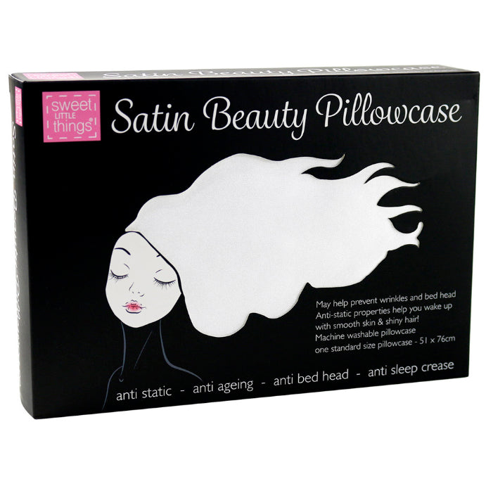 Sweet Little Things Satin Beauty Pillowcase White 1 Each x 6
