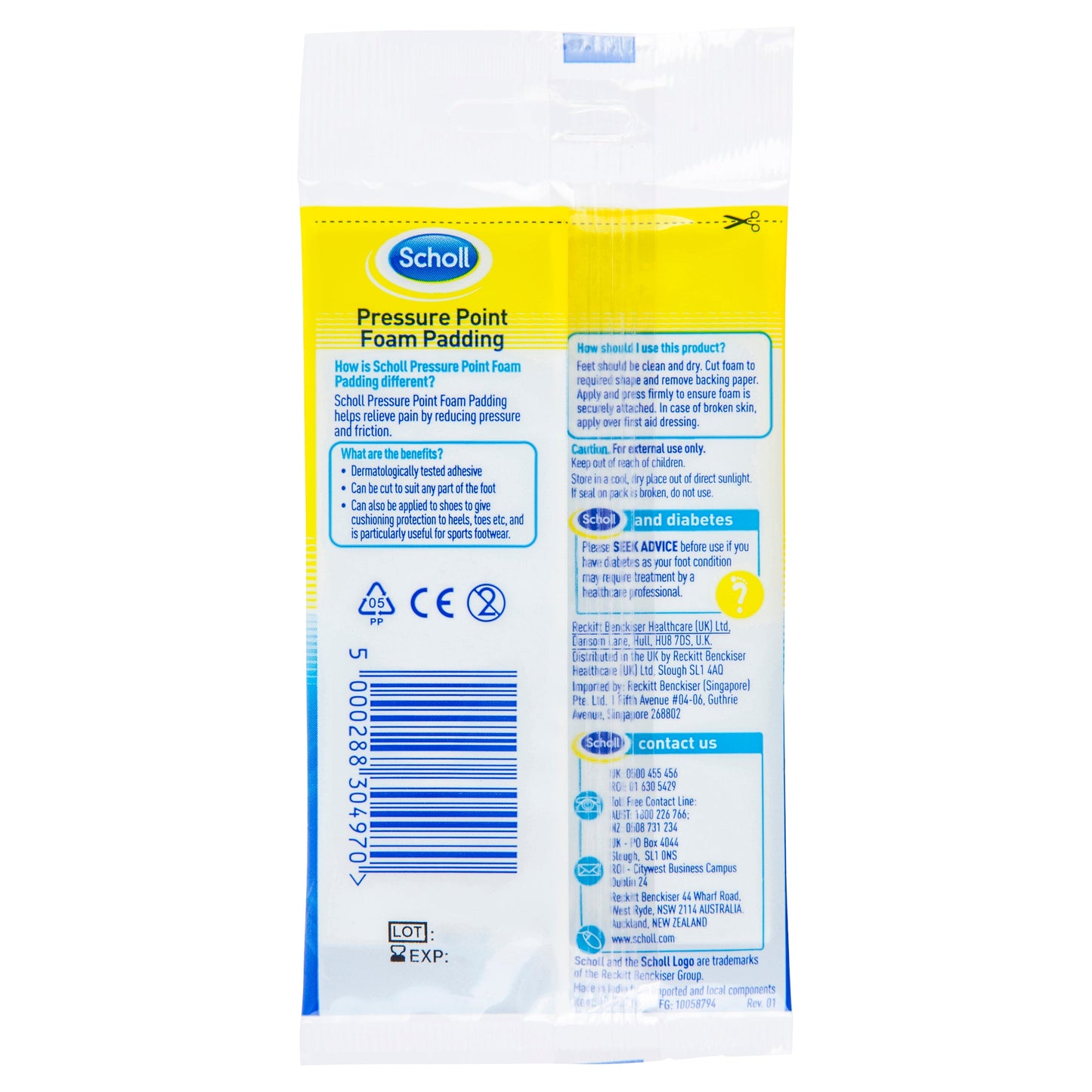 Scholl Pressure Point Adhesive Foam