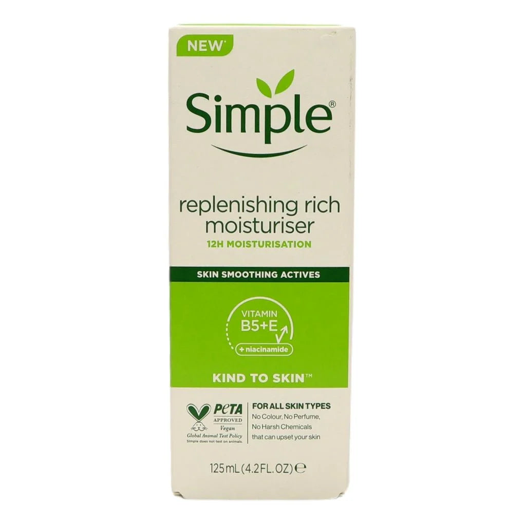 Simple Kind To Skin Rich Moisturiser Replenishing 125ml