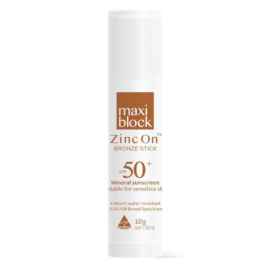 MAXIBLOCK ZINC ON SPF50+ STICK BRONZE 12G
