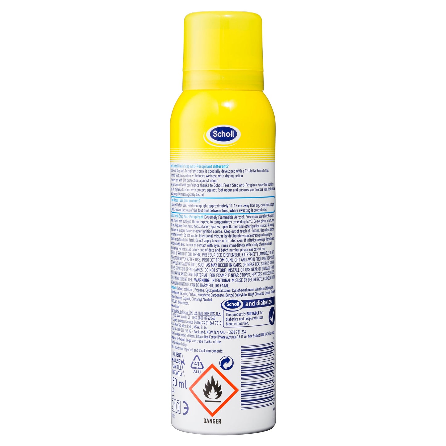 Scholl Fresh Step Foot Spray 24 Hour Performance 96g