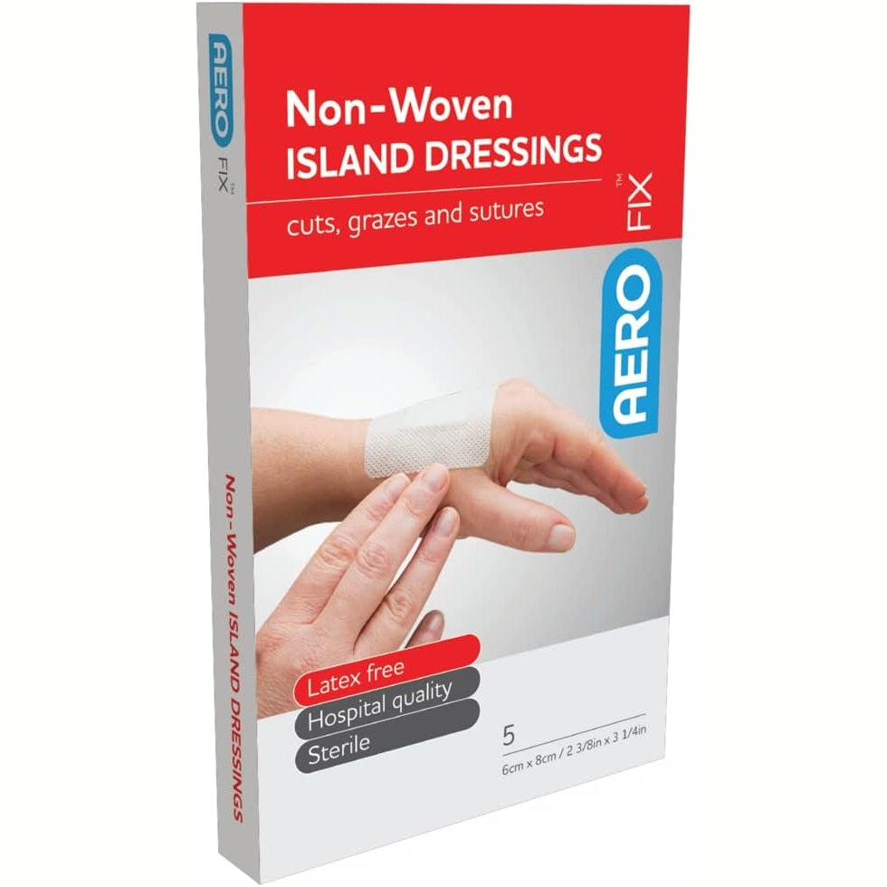 Aerofix Non-woven Island Dressing 6 X 8cm 5pk