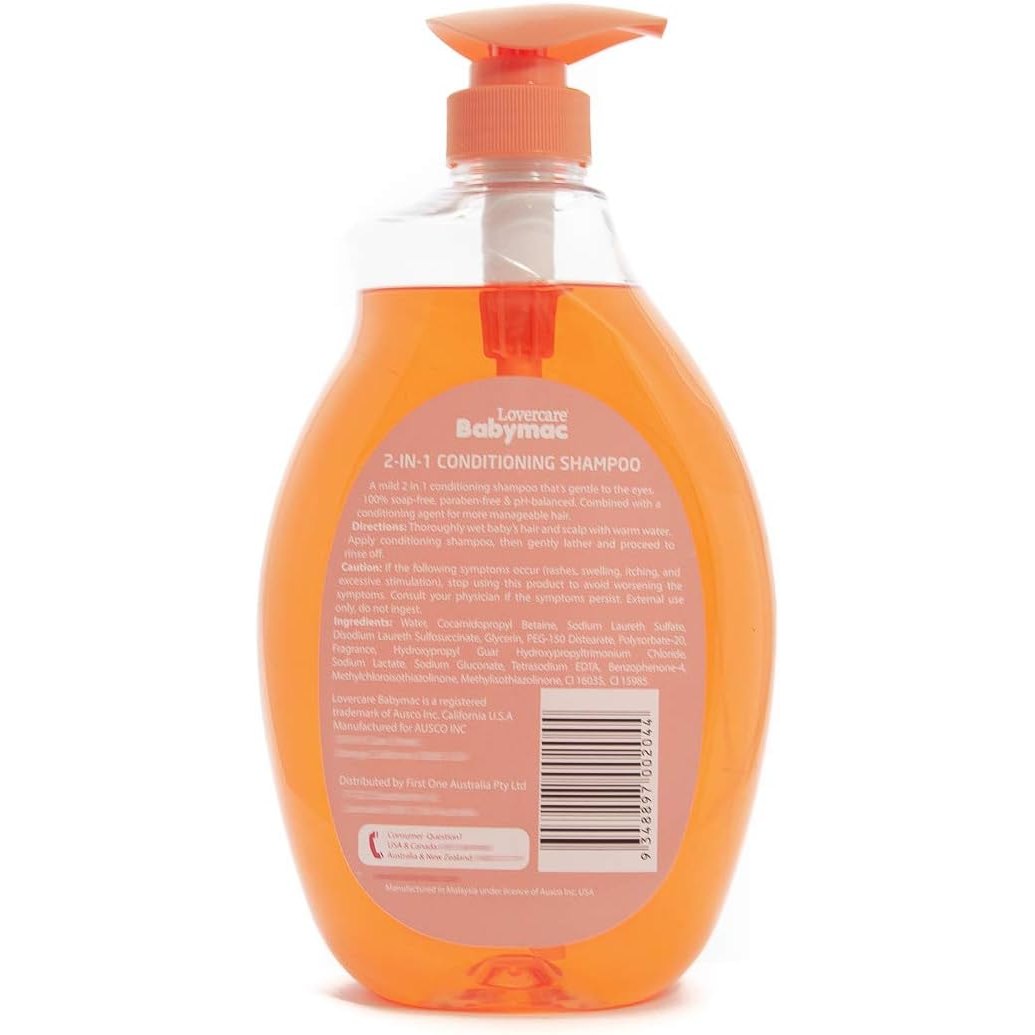 Lovercare Babymac 2in1 Conditioning Shampoo 1 L