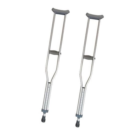 HUGO LIGHTWEIGHT ALUMINUM CRUTCHES - MEDIUM ADULT