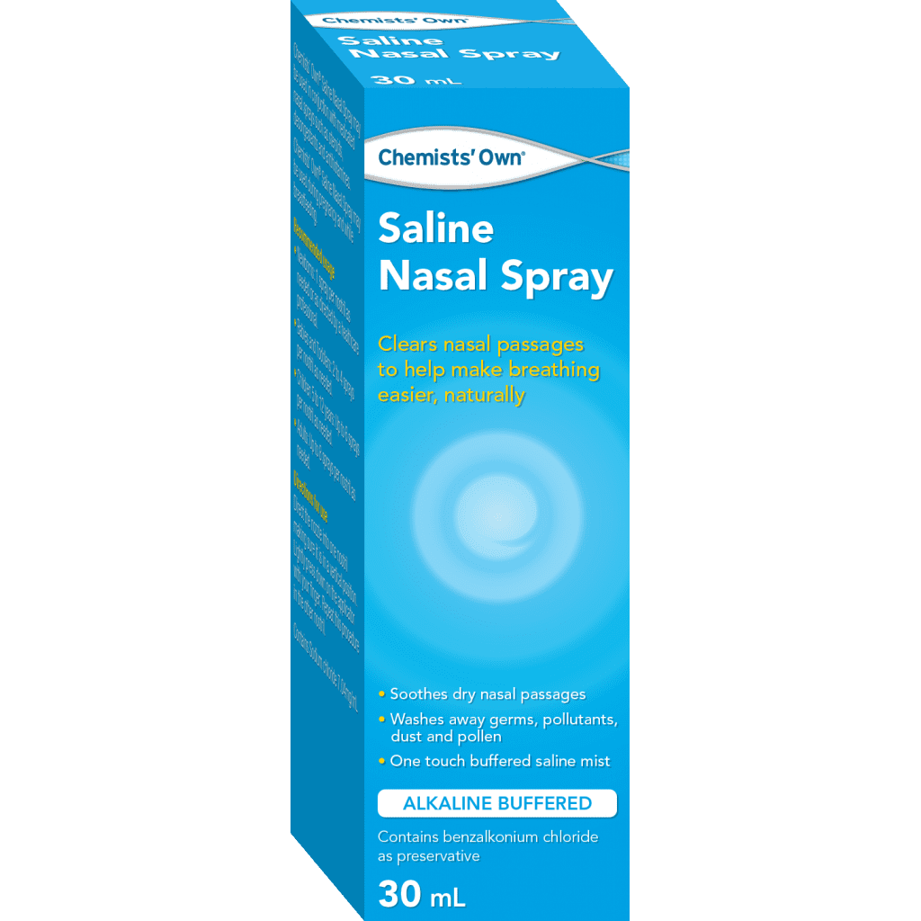 Chemists’ Own Saline Nasal Spray 30ml (Similar to Fess)