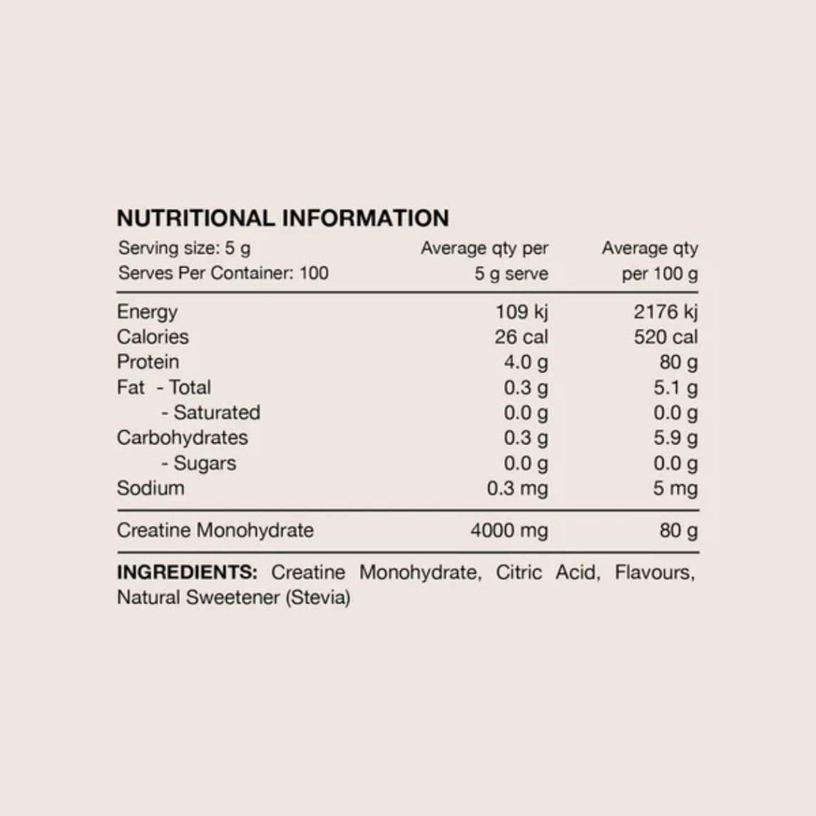 Switch Nutrition Creatine Monohydrate Refreshing Lime 500g