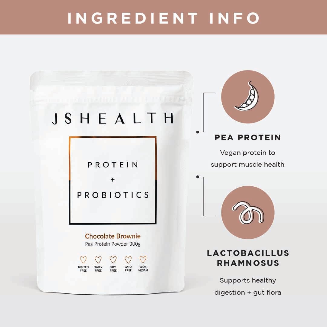 JShealth Protein + Probiotics Chocolate Brownie 300g
