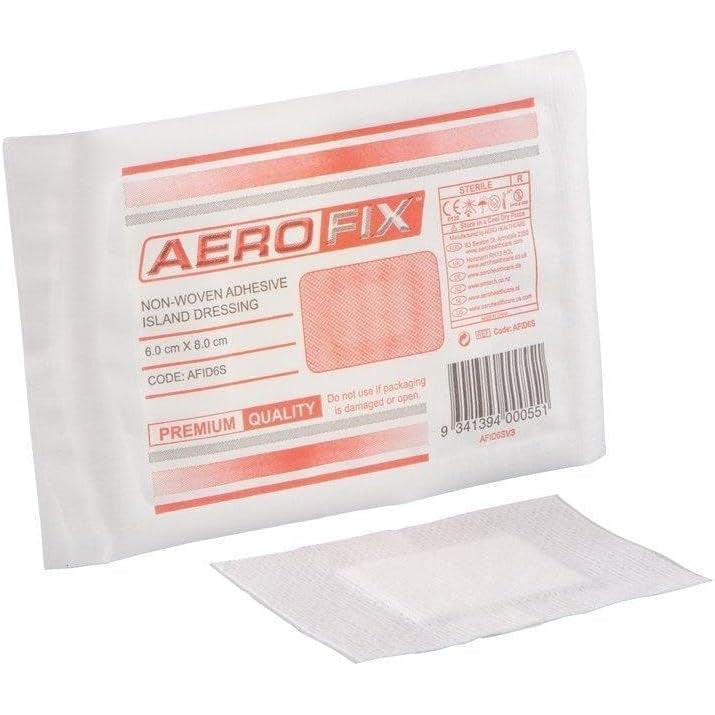 Aerofix Non-woven Island Dressing 6 X 8cm 50pk
