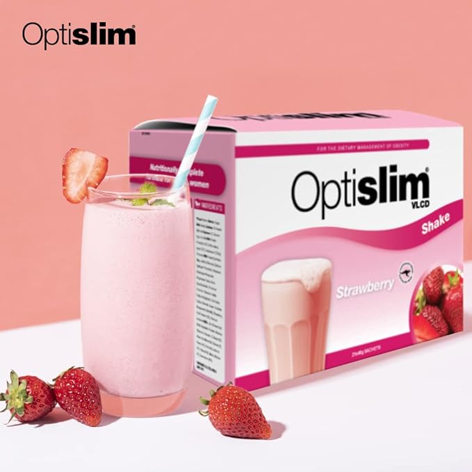 Optislim VLCD Meal Replacement Shake Strawberry 21x43g Sachets