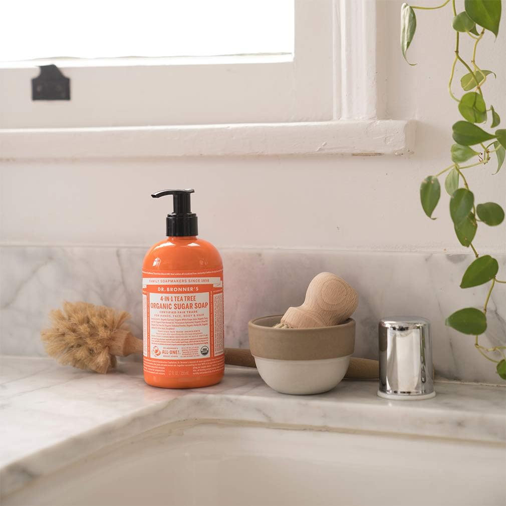 Dr. Bronner's Organic Sugar Soap 4-in-1 Tea Tree (pump) 355ml